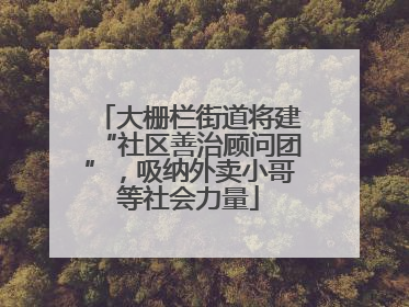 大栅栏街道将建“社区善治顾问团”，吸纳外卖小哥等社会力量