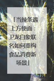 当辣条遇上方便面：卫龙白象联名如何重构食品消费新场景