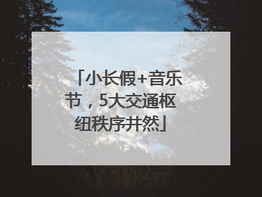 小长假+音乐节，5大交通枢纽秩序井然