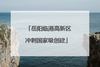 岳阳临港高新区冲刺国家级创建