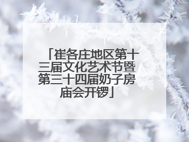 崔各庄地区第十三届文化艺术节暨第三十四届奶子房庙会开锣