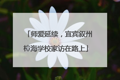 师爱延续，宜宾叙州樟海学校家访在路上