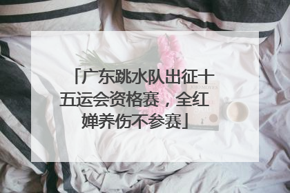 广东跳水队出征十五运会资格赛，全红婵养伤不参赛