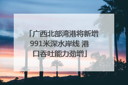 广西北部湾港将新增991米深水岸线 港口吞吐能力劲增