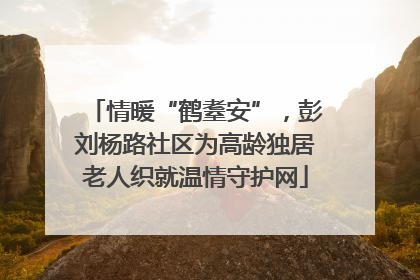 情暖“鹤耋安”，彭刘杨路社区为高龄独居老人织就温情守护网