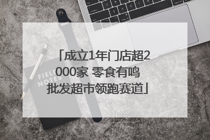 成立1年门店超2000家 零食有鸣批发超市领跑赛道