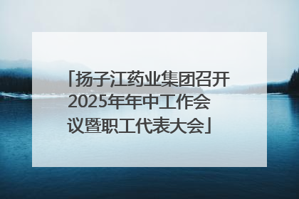 扬子江药业集团召开2025年年中工作会议暨职工代表大会