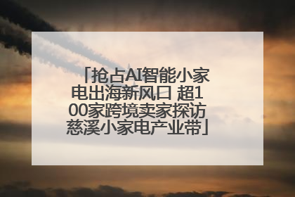 抢占AI智能小家电出海新风口 超100家跨境卖家探访慈溪小家电产业带