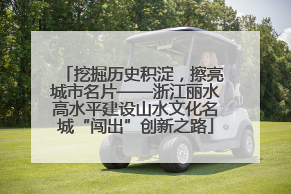 挖掘历史积淀，擦亮城市名片——浙江丽水高水平建设山水文化名城“闯出”创新之路