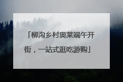 柳沟乡村奥莱端午开街，一站式逛吃游购