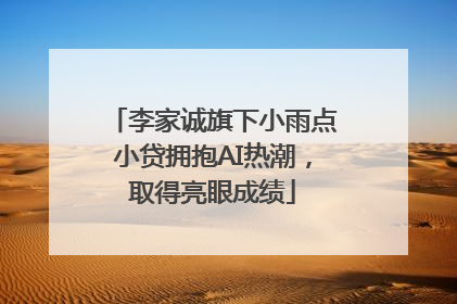 李家诚旗下小雨点小贷拥抱AI热潮，取得亮眼成绩