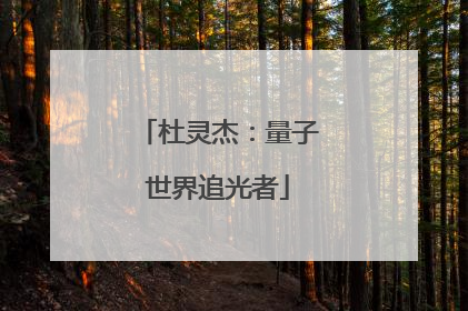 杜灵杰：量子世界追光者