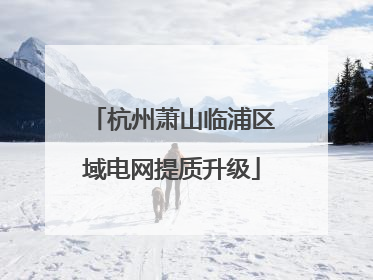 杭州萧山临浦区域电网提质升级