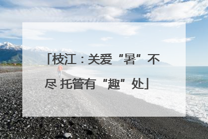 枝江：关爱“暑”不尽 托管有“趣”处