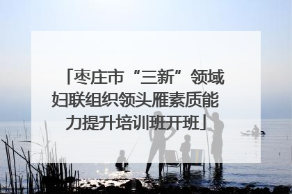 枣庄市“三新”领域妇联组织领头雁素质能力提升培训班开班