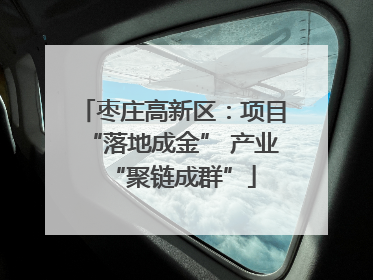 枣庄高新区：项目“落地成金” 产业“聚链成群”