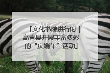 文化书院进行时｜高青县开展丰富多彩的“庆端午”活动