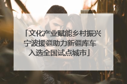 文化产业赋能乡村振兴 宁波援疆助力新疆库车入选全国试点城市