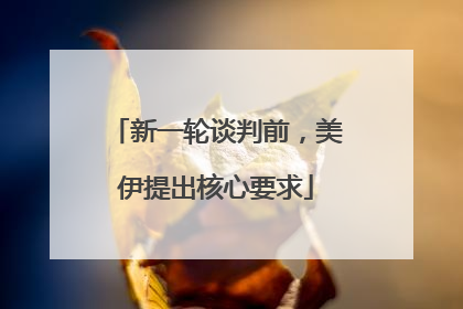 新一轮谈判前，美伊提出核心要求