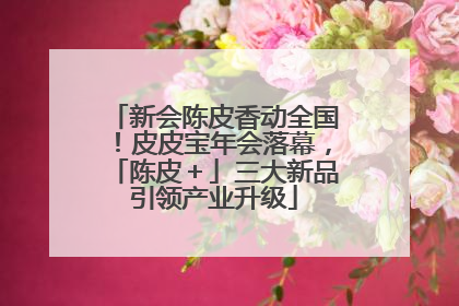 新会陈皮香动全国！皮皮宝年会落幕，「陈皮＋」三大新品引领产业升级