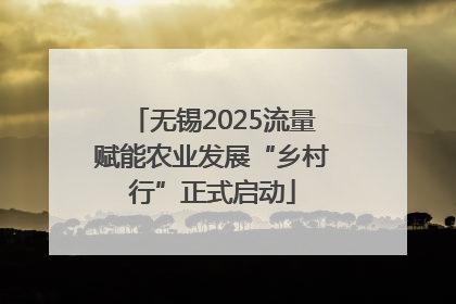 无锡2025流量赋能农业发展“乡村行”正式启动