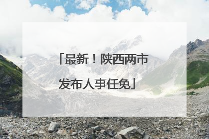 最新！陕西两市发布人事任免