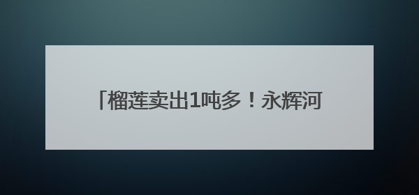 榴莲卖出1吨多！永辉河北首家胖东来调改店开业首日销售额同比增10倍