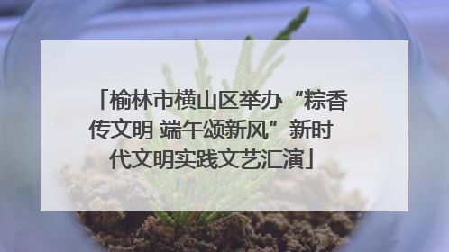 榆林市横山区举办“粽香传文明 端午颂新风”新时代文明实践文艺汇演