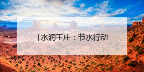 水润王庄：节水行动绘就绿色发展新画卷