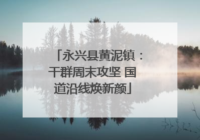 永兴县黄泥镇：干群周末攻坚 国道沿线焕新颜