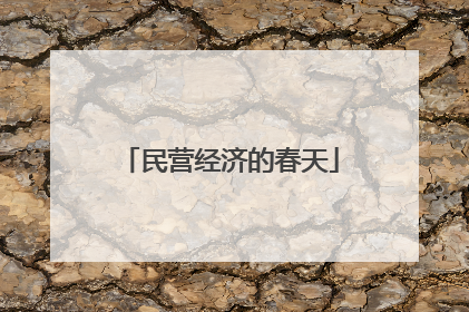 民营经济的春天
