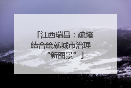 江西瑞昌：疏堵结合绘就城市治理“新图景”