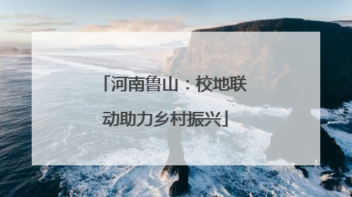 河南鲁山：校地联动助力乡村振兴