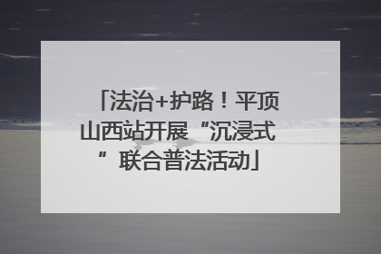 法治+护路！平顶山西站开展“沉浸式”联合普法活动