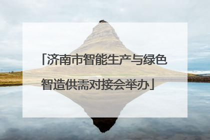 济南市智能生产与绿色智造供需对接会举办
