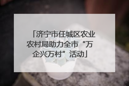 济宁市任城区农业农村局助力全市“万企兴万村”活动