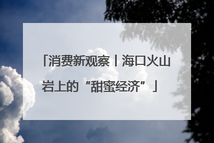 消费新观察丨海口火山岩上的“甜蜜经济”