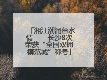 湘江潮涌鱼水情——长沙8次荣获“全国双拥模范城”称号