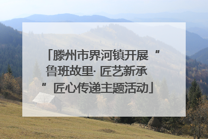滕州市界河镇开展“鲁班故里· 匠艺新承”匠心传递主题活动