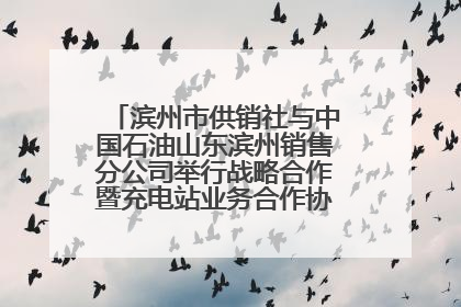 滨州市供销社与中国石油山东滨州销售分公司举行战略合作暨充电站业务合作协议签约仪式