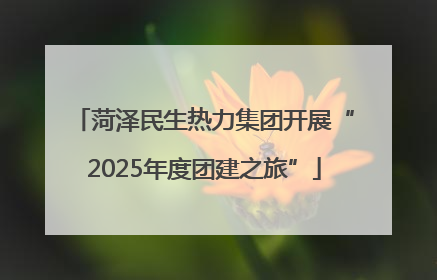 菏泽民生热力集团开展“2025年度团建之旅”