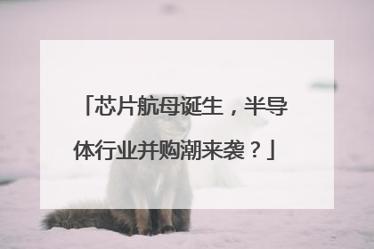 芯片航母诞生，半导体行业并购潮来袭？