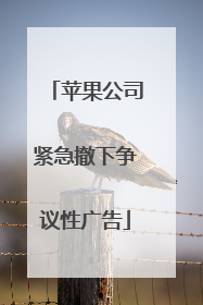 苹果公司紧急撤下争议性广告