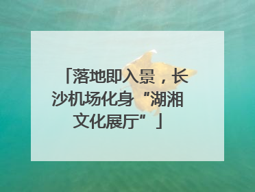 落地即入景，长沙机场化身“湖湘文化展厅”