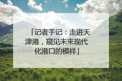 记者手记：走进天津港，窥见未来现代化港口的模样