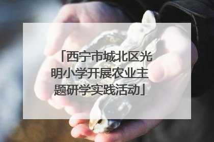 西宁市城北区光明小学开展农业主题研学实践活动