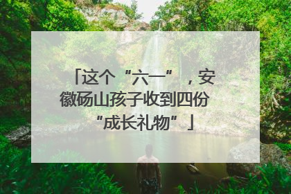 这个“六一”，安徽砀山孩子收到四份“成长礼物”