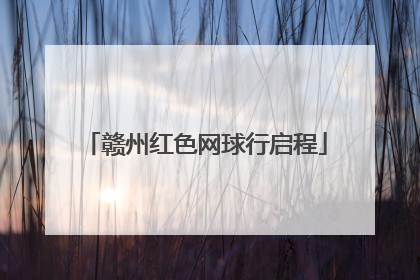 赣州红色网球行启程