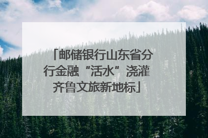 邮储银行山东省分行金融“活水”浇灌齐鲁文旅新地标