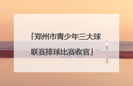 郑州市青少年三大球联赛排球比赛收官